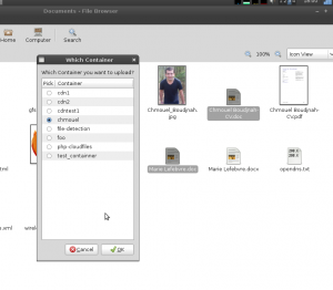 Screensho uploading to Rackspace Cloud File form Nautilus