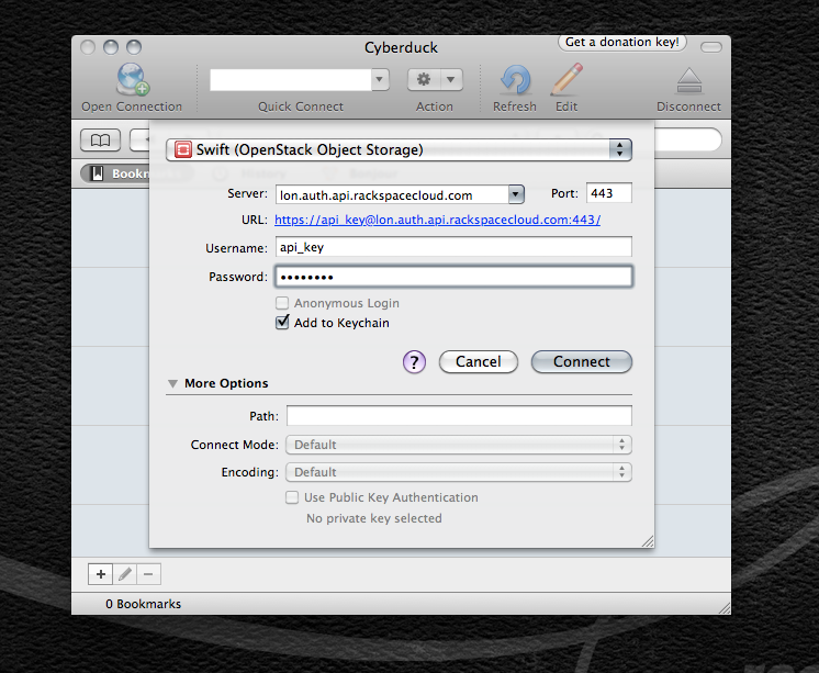 rackspace cyberduck
